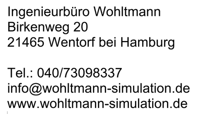 Kontaktdaten des Ingenieurbüro Wohltmann